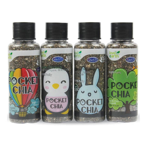 Love Earth Organic Pocket Chia Seeds 4x28g