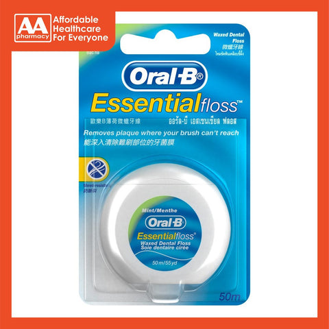 Oral-B Essential Floss Mint Waxed 50M