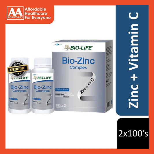 Bio-Life Bio-Zinc Complex Tablet (2X100's)