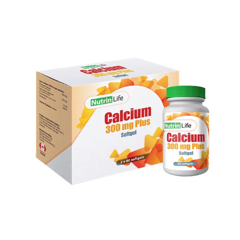 NutrinLife Calcium 300mg Plus Softgel 3x60's