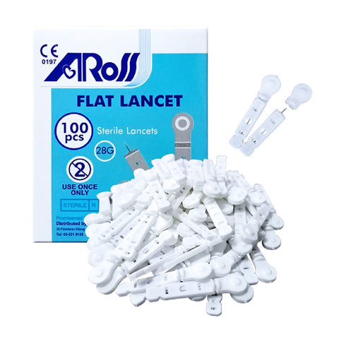 Aros Blood Lancets (Flat Type) 100's (Dpl-Bl-F)