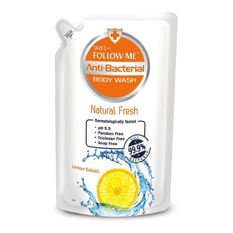 Follow Me Anti-Bacterial Body Wash Refill 900mL (Natural Fresh)