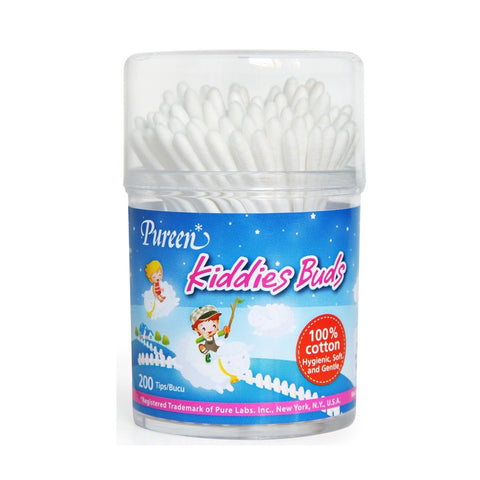 Pureen Kiddies Cotton Buds 200's (Drum)