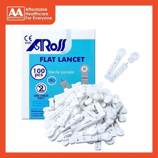 Aros Blood Lancets (Flat Type) 100's (Dpl-Bl-F)