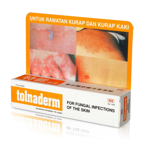 Tolnaderm Cream (Solubilised Tolnaftate 1% ) 15g