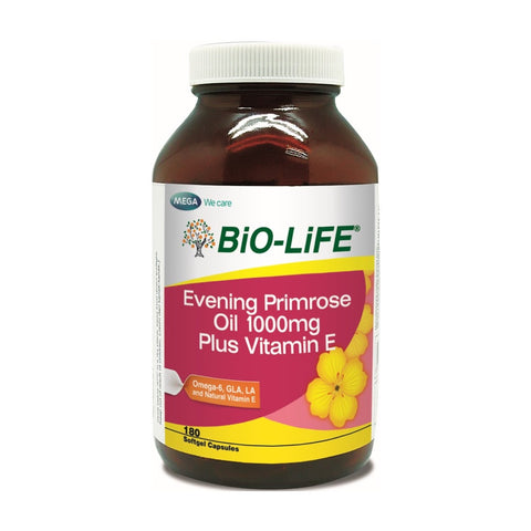 Bio-Life Evening Primrose Oil 1000mg Plus Vit E Capsule 180's