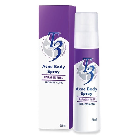 T3 Acne Body Spray 75mL (Reduces Acne)