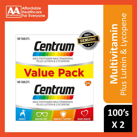 Centrum White Plus Lutein & Lycopene Twin Pack (2X100s)