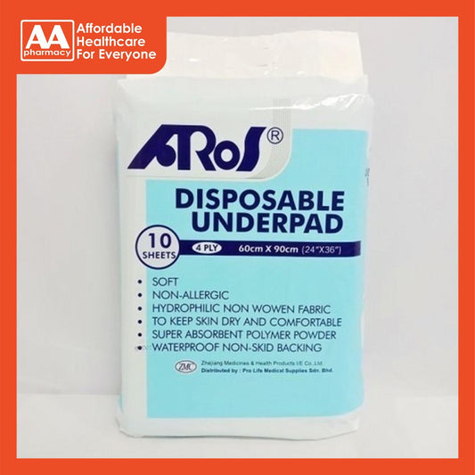 Aros Hospital Underpad 24 X 36 (60cm X 90cm) 10's