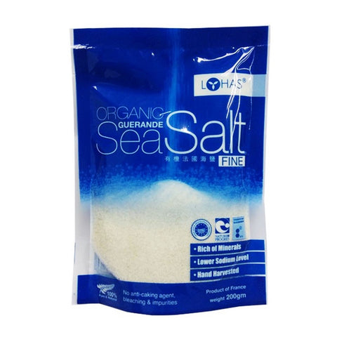 Lohas Organic Guerande Fine Sea Salt 200g