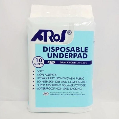 Aros Hospital Underpad 24 X 36 (60cm X 90cm) 10's