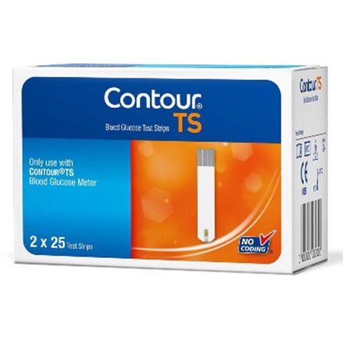 Contour Ts Blood Glucose Test Strips 2x25's