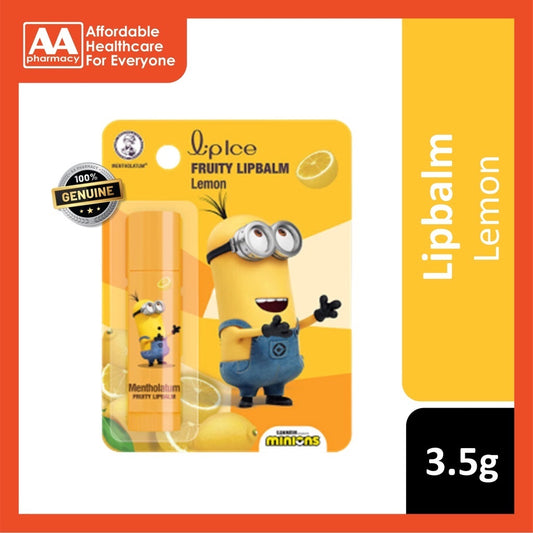 Lipice Fruity Lipbalm (Lemon)-Minion Edition 3.5g