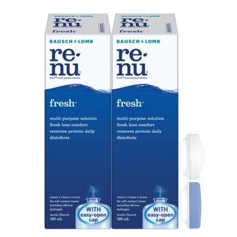 Renu Fresh Kit Multipurpose Solution (2X120mL) + Lens Case