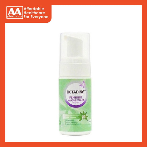 Betadine Daily Feminine Wash Foam (Fresh & Active Lemon Verbena) 100mL