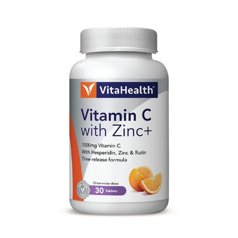 Vitahealth Vitamin C With Zinc+ Tablet 30's