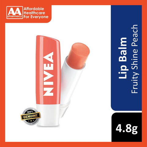 Nivea Fruity Shine Peach Caring Lip Balm 4.8g