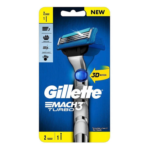 Gillette Mach 3 Turbo 3D 2Up Razor