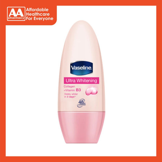 Vaseline Roll On Ultra White 50mL