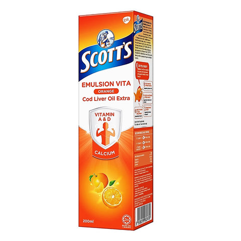 Scotts Emulsion Vita Orange Cod Liver Extra 200mL