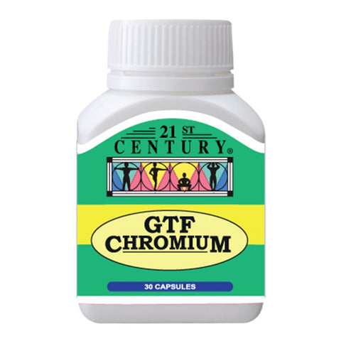 21st Century GTF Chromium Capsule 30's