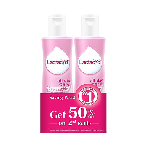 Lactacyd All Day Care Feminine Hygiene Wash 2x250mL