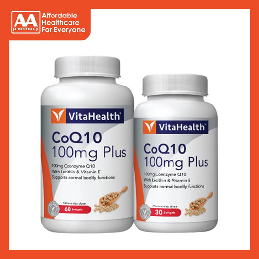 Vitahealth CoQ10 100mg Plus Softgel 60's+30's