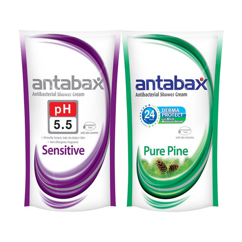 Antabax Shower Cream Refill (Sensitive+Pine) 2x850g