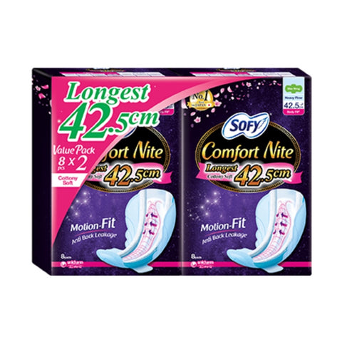 Sofy Body Fit Comfort Nite Wings 42.5cm (2X8's)