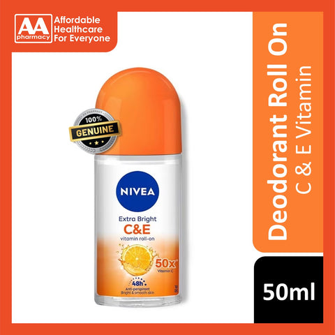 Nivea Deodorant Female Extra Bright C&E Roll On 50mL