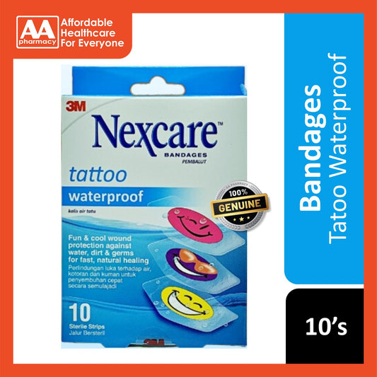 3M Nexcare Bandages Tattoo Waterproof  10's