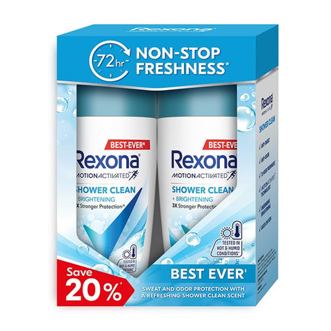 Rexona Men Roll On 45ml X 2 - Invisible + Antibacterial