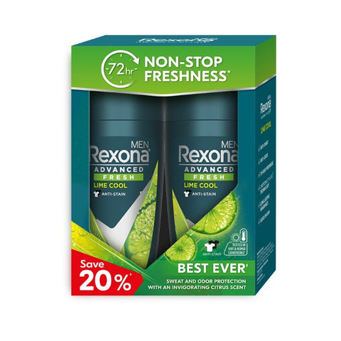 Rexona Men Roll On 45ml X 2 - Cool Lime