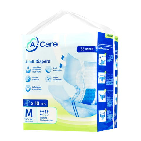 A-Care Adult Diapers Size M 10's