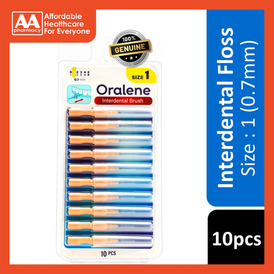 Oralene Interdental Brush Size 1 (10pcs) - Orange