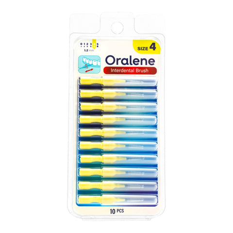 Oralene Interdental Brush Size 4 (10pcs)  - Yellow