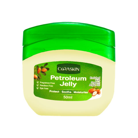 Curaskin Petroleum Jelly 50g (Enriched with Organic Argan Oil)