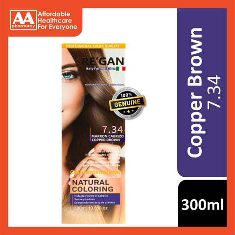 Re'gan Natural Hair Color 7.34 (Copper Brown)