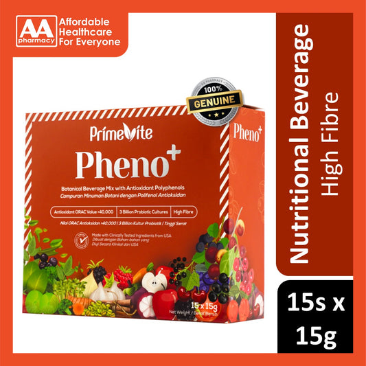 PrimeVite Pheno+ Botanical Beverage Mix with Antioxidant Polyphenols Sachet 15gx15's