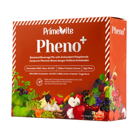 PrimeVite Pheno+ Botanical Beverage Mix with Antioxidant Polyphenols Sachet 15gx15's