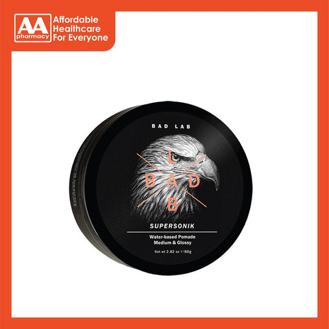 Bad Lab Water-Based Pomade (Supersonik Medium & Glossy) 40g