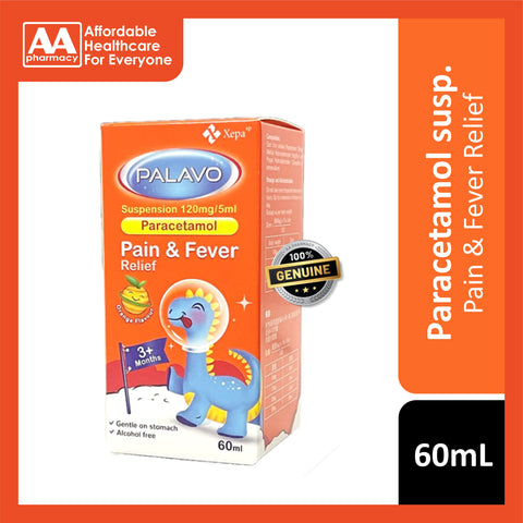 Palavo Paracetamol 120mg/5mL Syrup 60mL