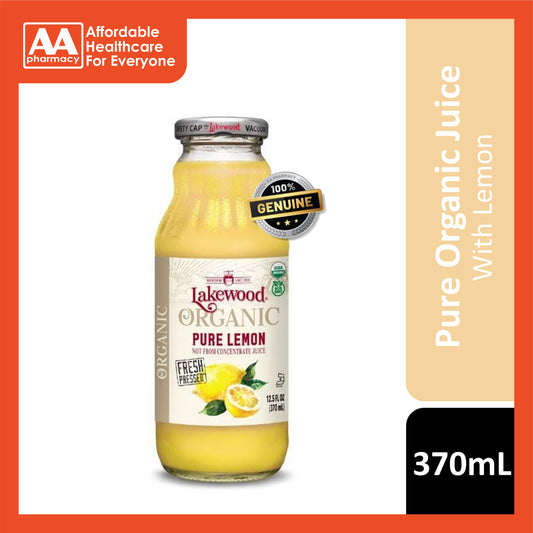 Lakewood Organic Pure Lemon Juice 370mL