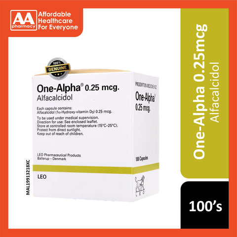 One-Alpha 0.25mcg Capsule 100'S